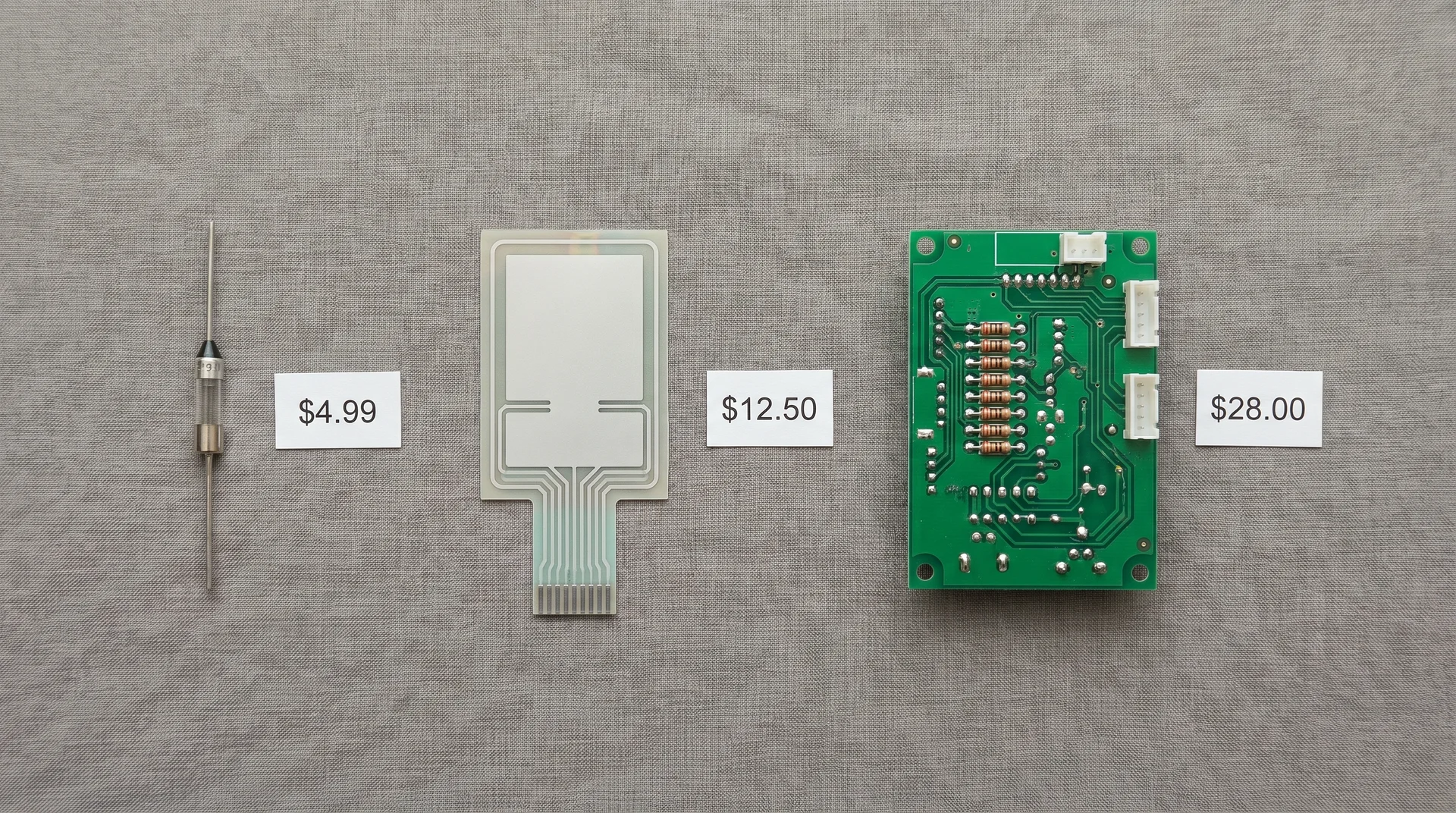 air fryer repair parts cost comparison — fuse membrane switch control board